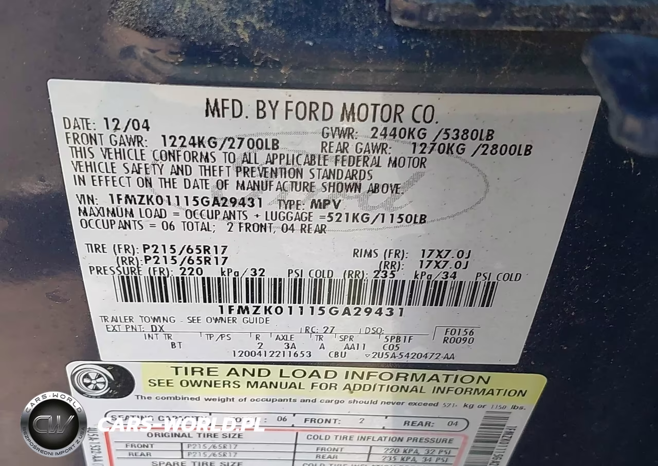 2005 Ford Freestyle Se VIN:1FMZK01115GA29431 - 9