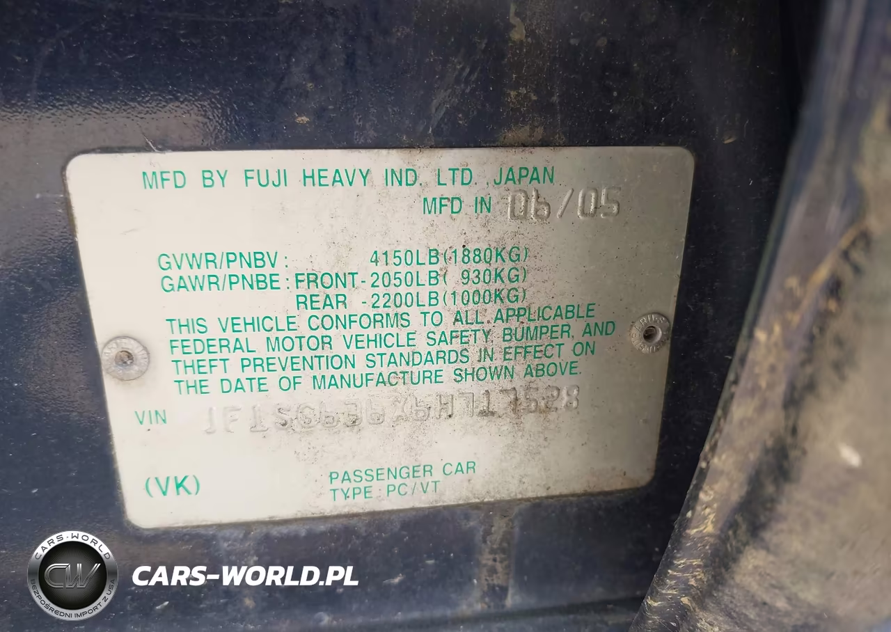 2006 Subaru Forester 2.5X VIN:JF1SG636X6H717528 - 9
