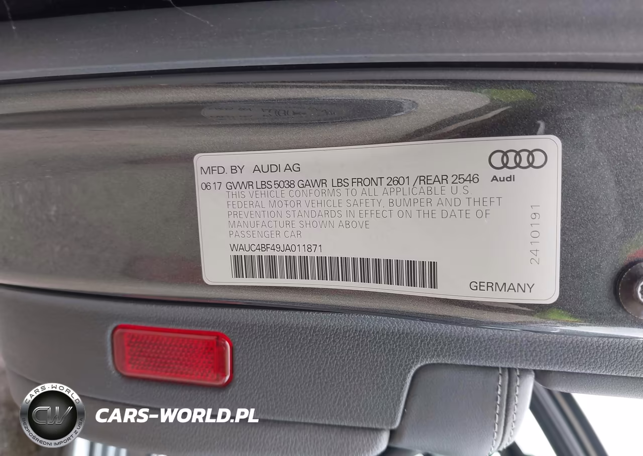 2018 Audi S4 3.0T Premium Plus VIN:WAUC4BF49JA011871 - 9