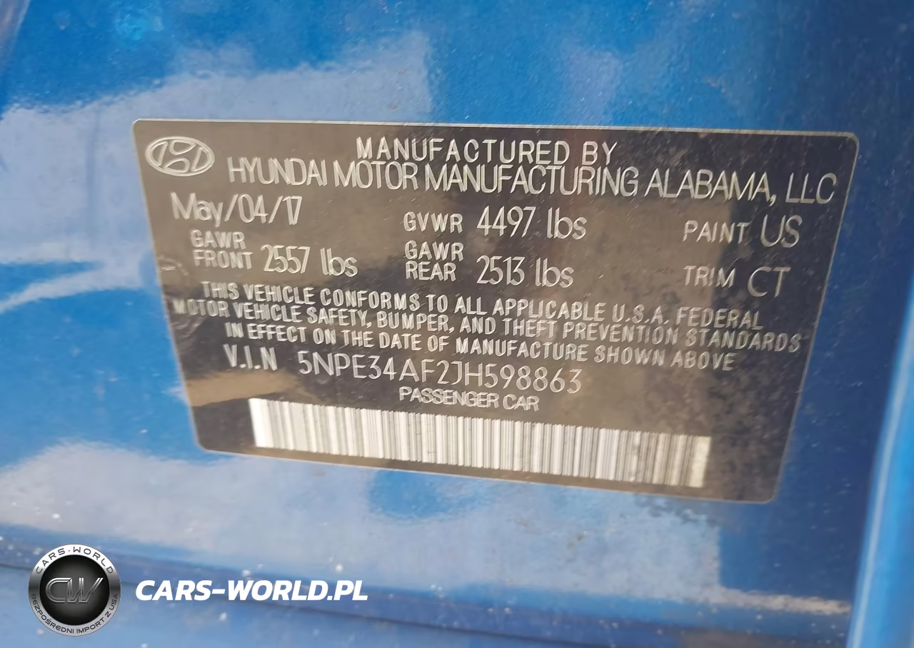 2018 Hyundai Sonata Sport VIN:5NPE34AF2JH598863 - 9