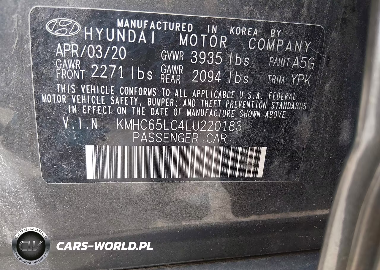 2020 Hyundai Ioniq Hybrid Blue VIN:KMHC65LC4LU220183 - 9