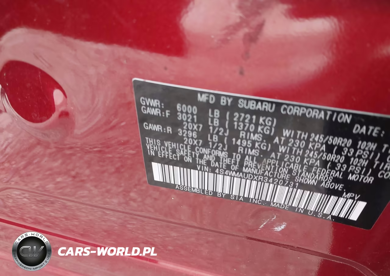 2024 Subaru Ascent Limited 7-Passenger VIN:4S4WMAUDXR3420731 - 9
