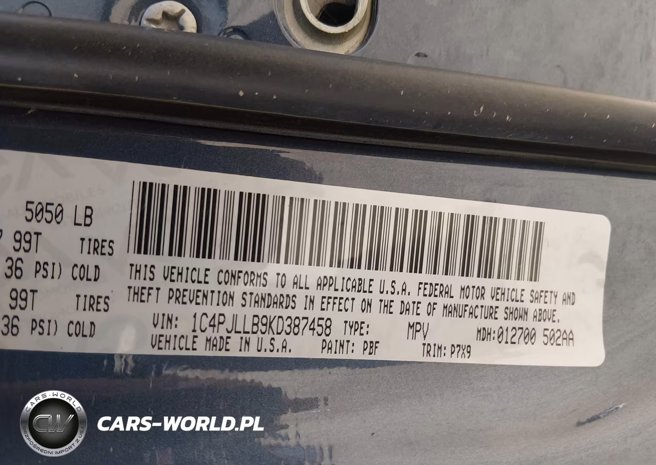 2019 Jeep Cherokee Latitude Plus Fwd VIN:1C4PJLLB9KD387458 - 9
