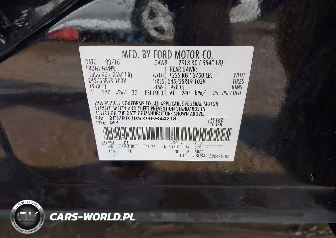 2016 Ford Edge Titanium VIN:2FMPK4K9XGBB44218 - 9