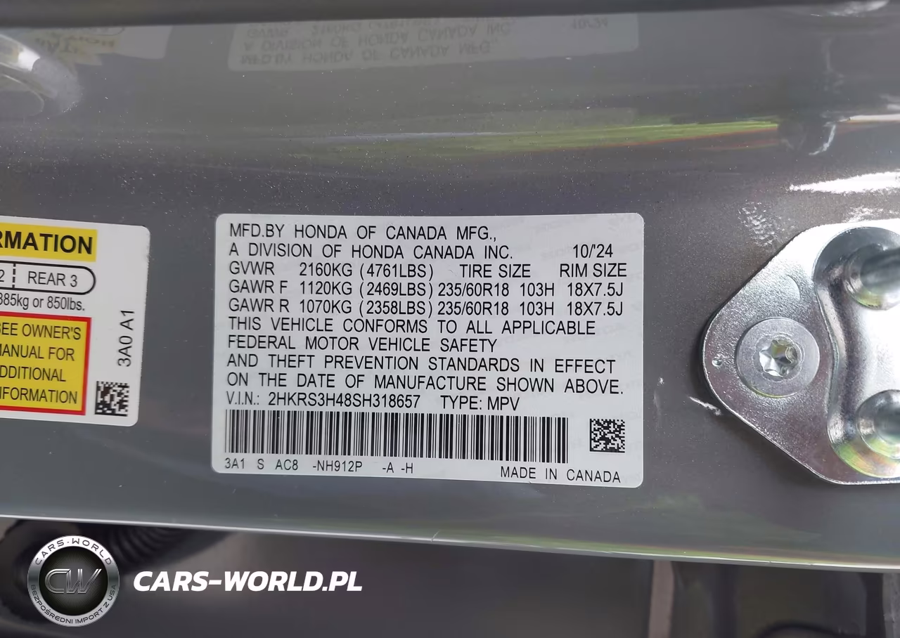 2025 Honda Cr-V Ex 2Wd VIN:2HKRS3H48SH318657 - 9