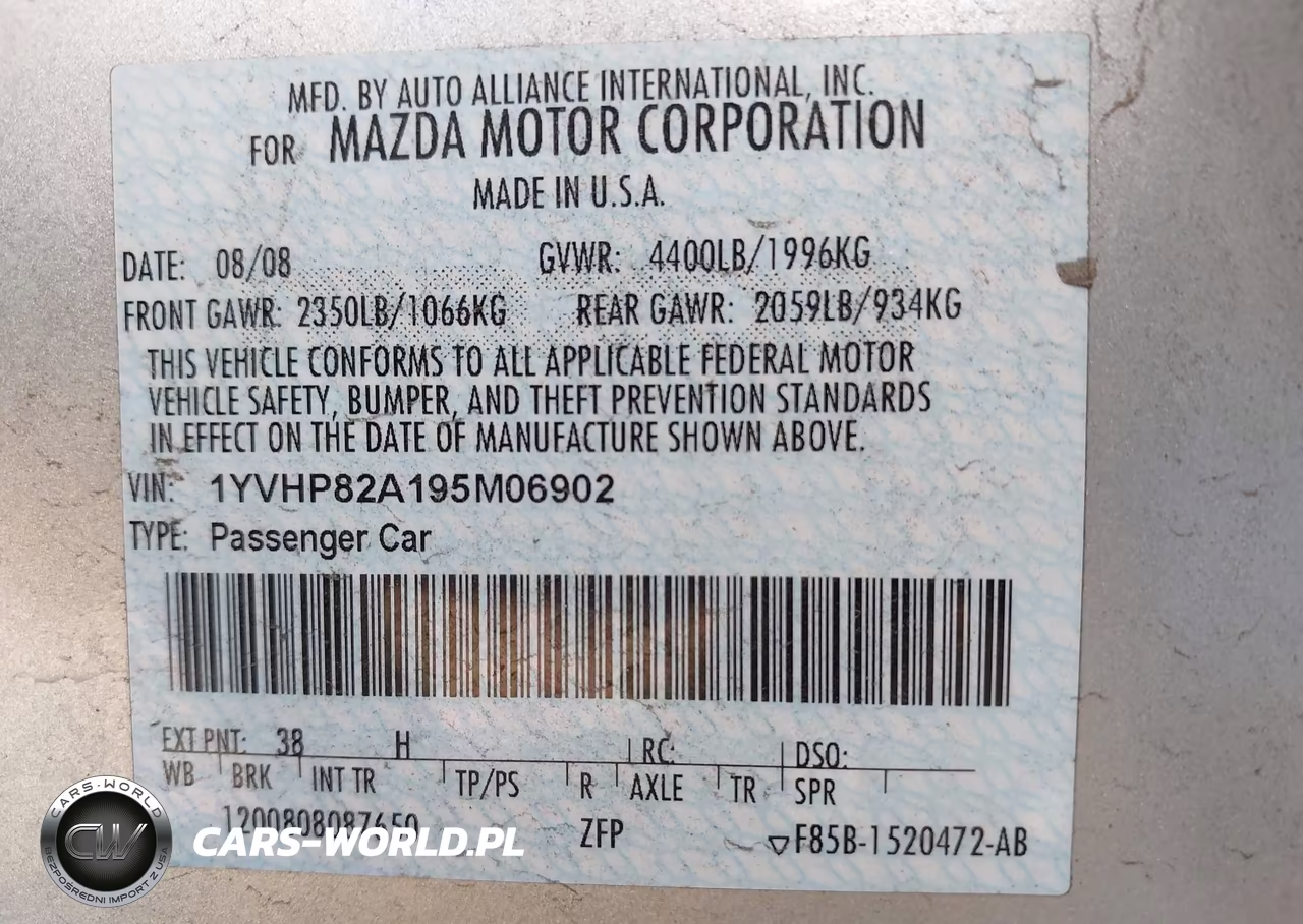 2009 Mazda Mazda6 I Grand Touring VIN:1YVHP82A195M06902 - 9