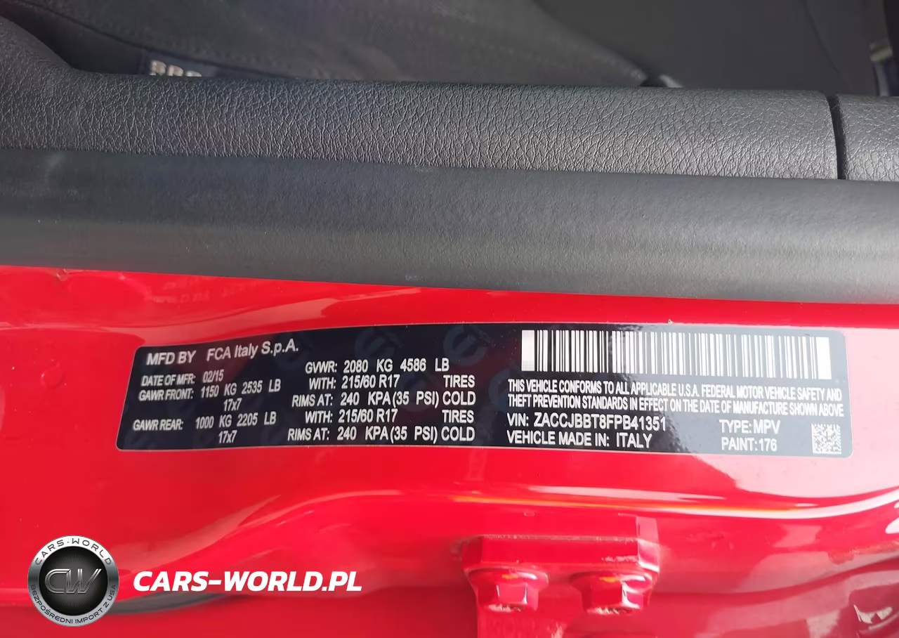 2015 Jeep Renegade Latitude VIN:ZACCJBBT8FPB41351 - 9