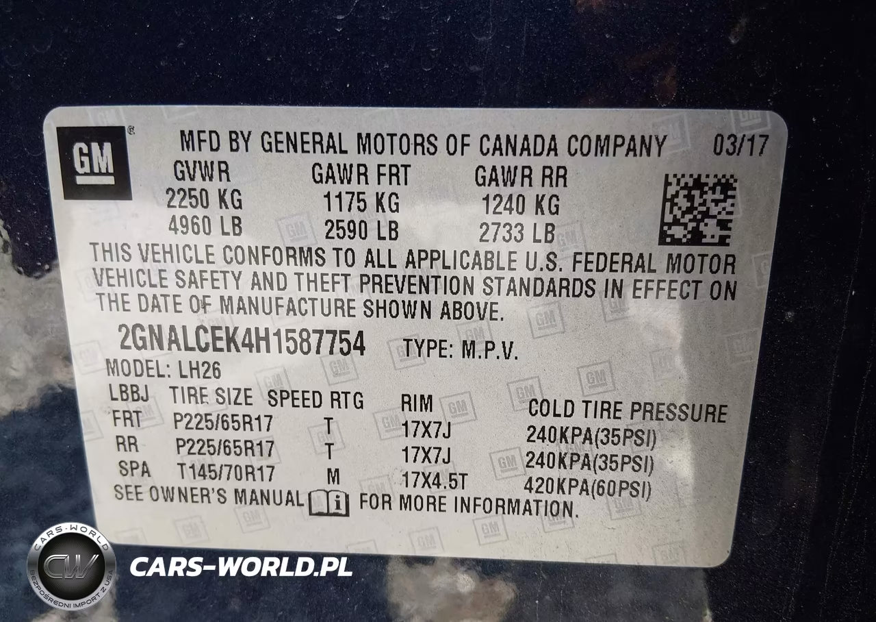 2017 Chevrolet Equinox Lt VIN:2GNALCEK4H1587754 - 9