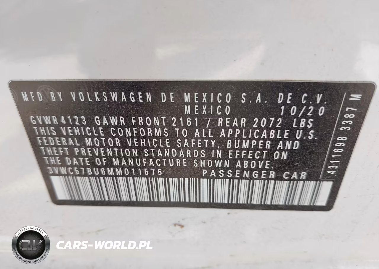 2021 Volkswagen Jetta 1.4T R-Line-1.4T S-1.4T Se VIN:3VWC57BU6MM011575 - 9
