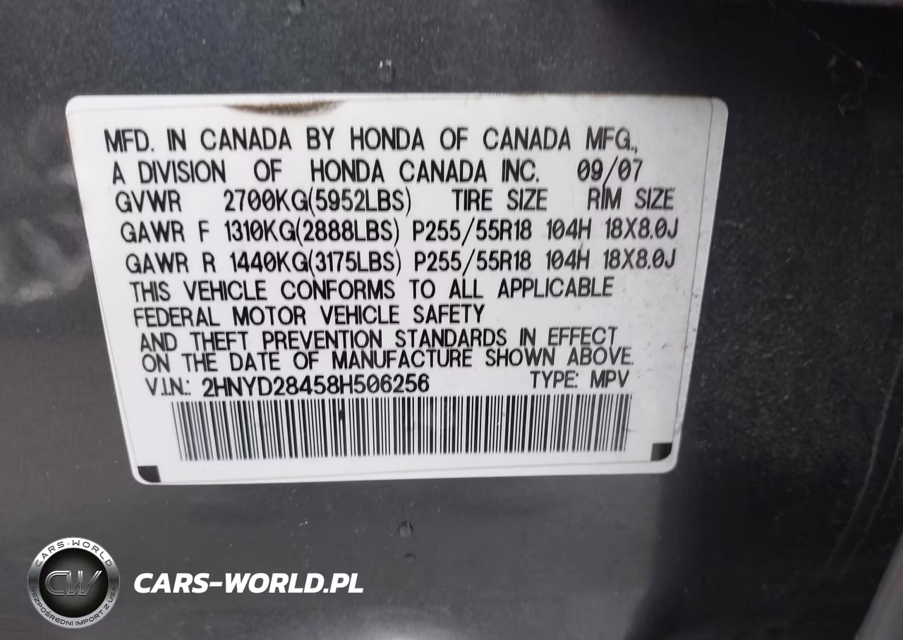 2008 Acura Mdx Technology Package VIN:2HNYD28458H506256 - 9