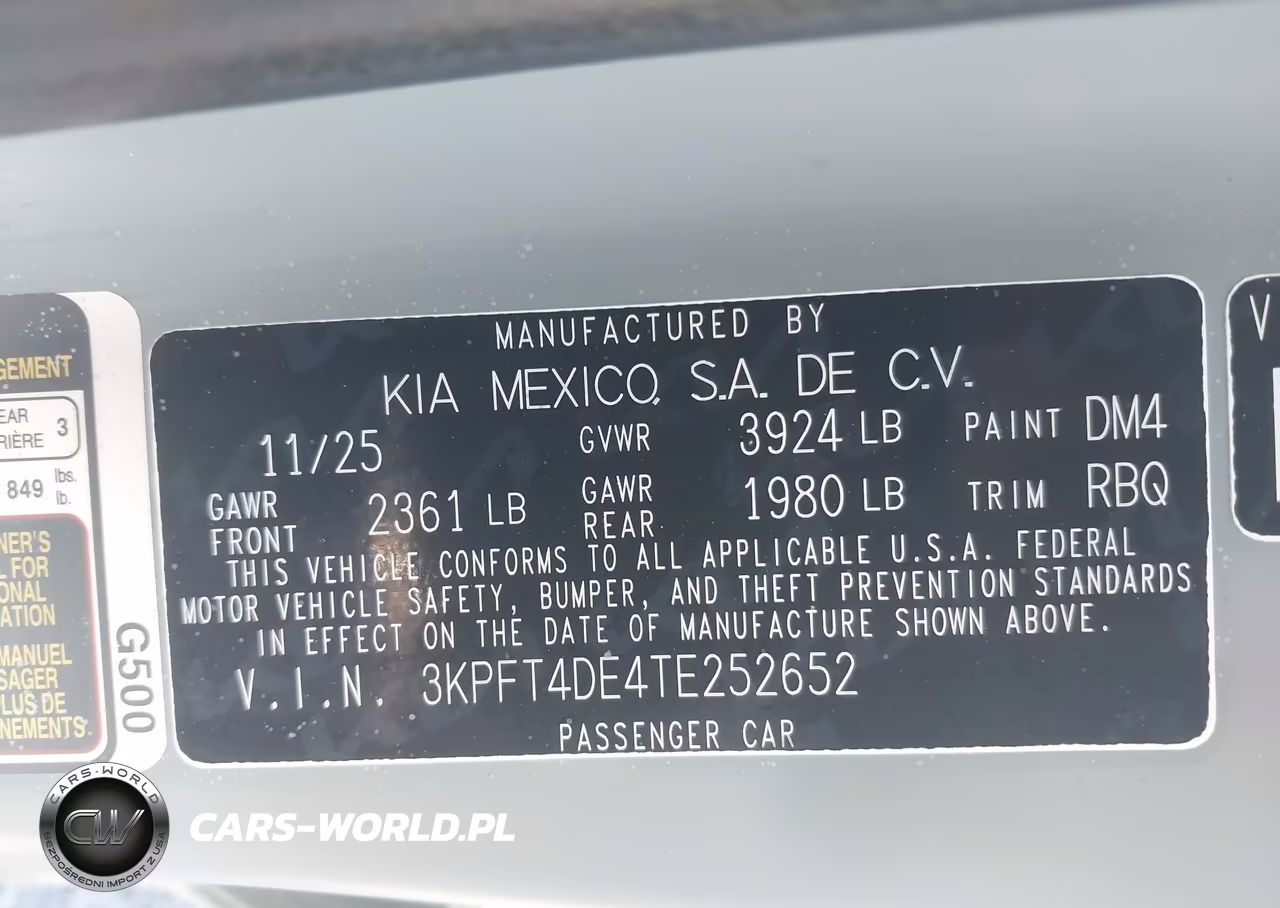 2026 Kia K4 Lx VIN:3KPFT4DE4TE252652 - 9