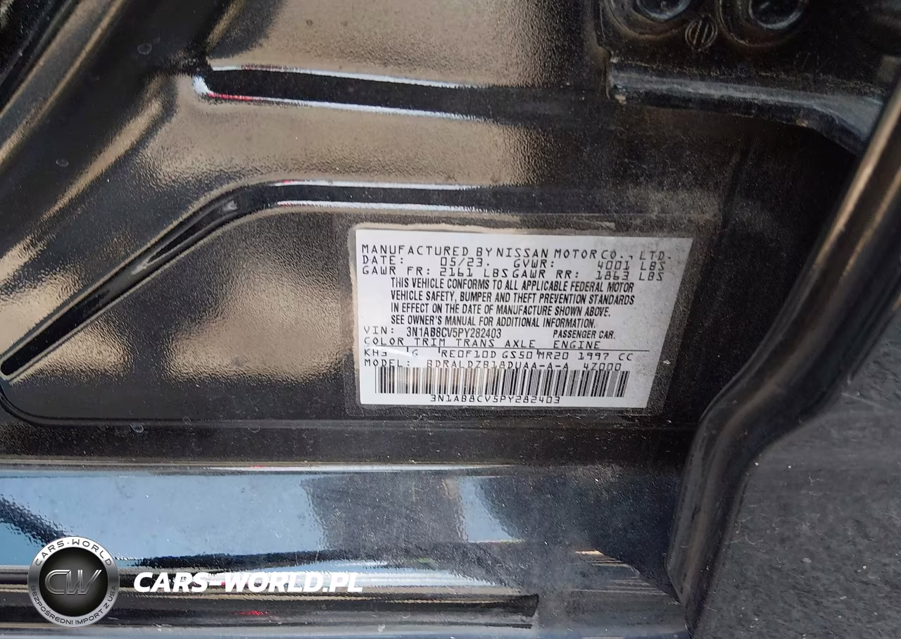 2023 Nissan Sentra Sv Xtronic Cvt VIN:3N1AB8CV5PY282403 - 9