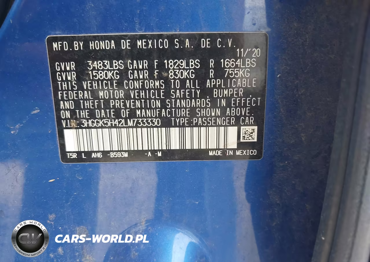 2020 Honda Fit Lx VIN:3HGGK5H42LM733330 - 9