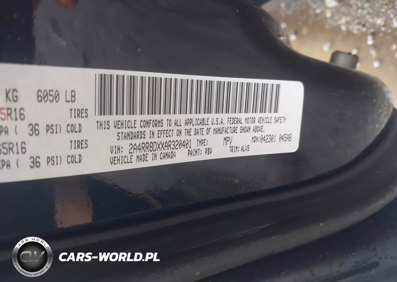 2010 Chrysler Town & Country Touring Plus VIN:2A4RR8DXXAR320401 - 9