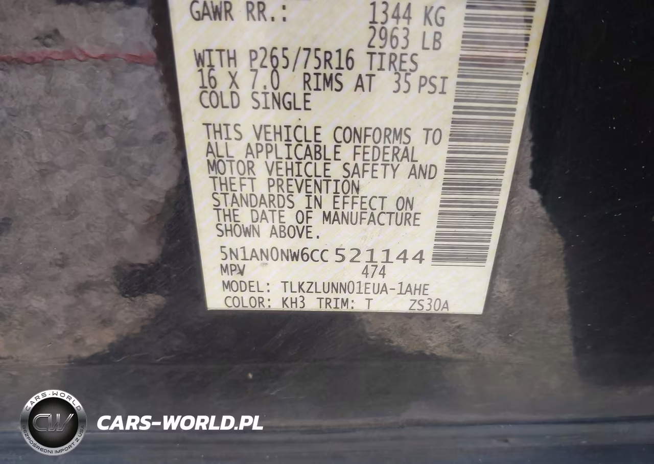 2012 Nissan Xterra Pro-4X VIN:5N1AN0NW6CC521144 - 9