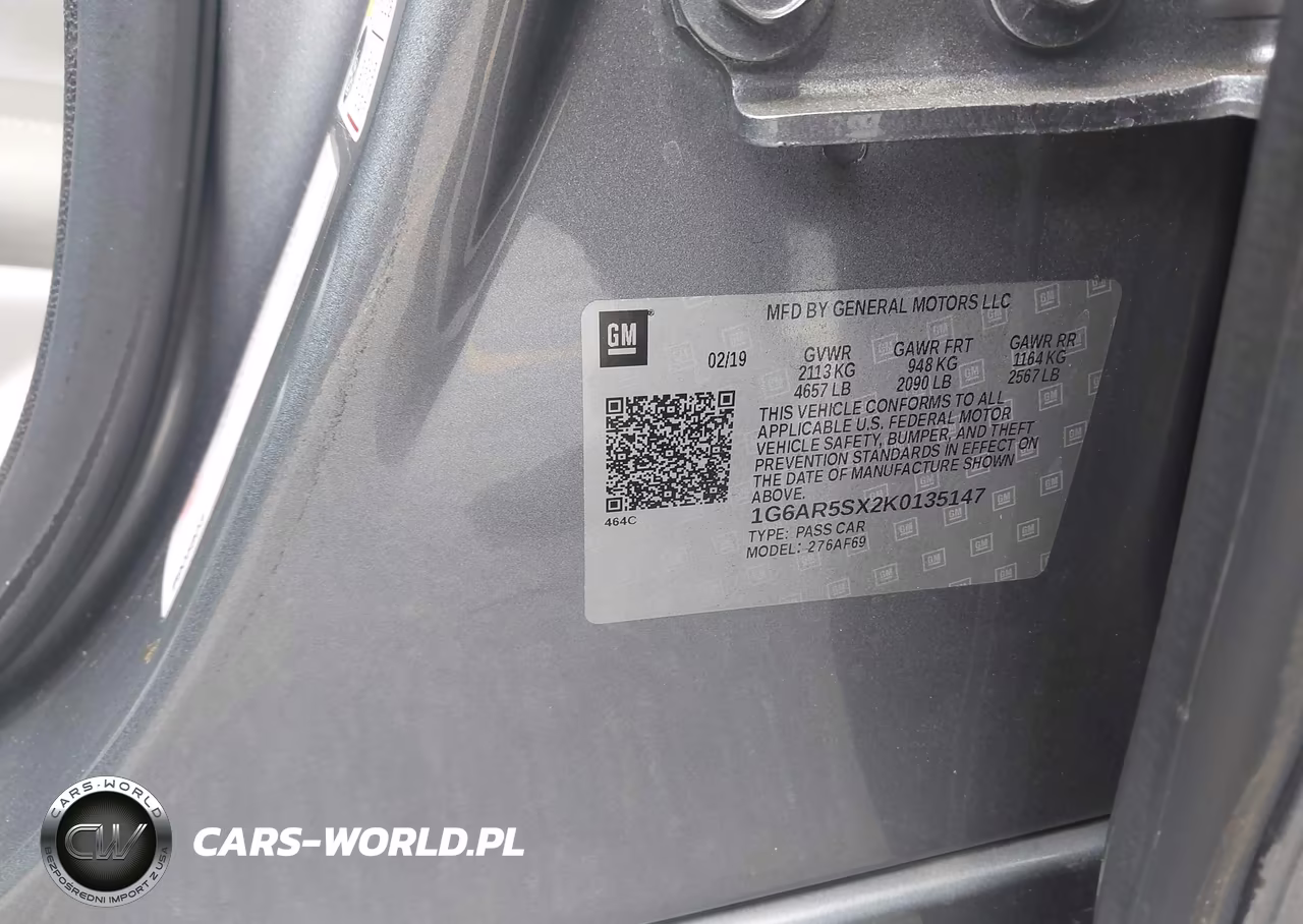 2019 Cadillac Cts Luxury VIN:1G6AR5SX2K0135147 - 9