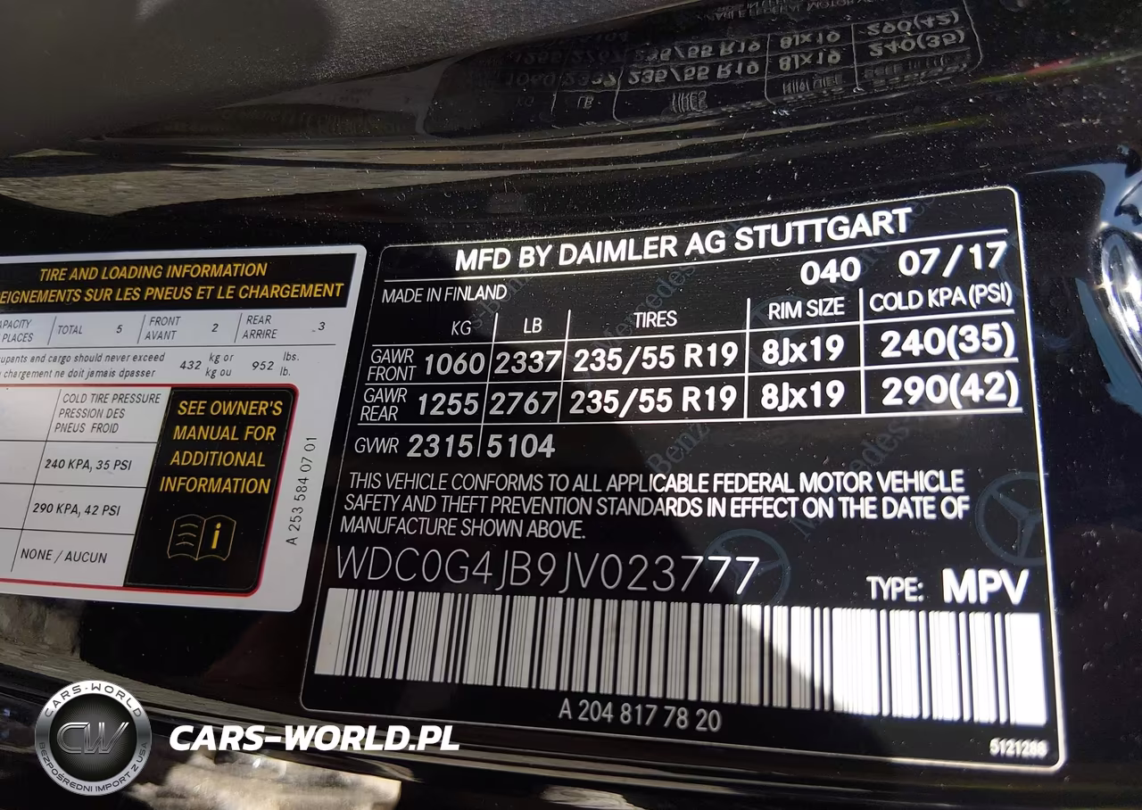 2018 Mercedes-Benz Glc 300 VIN:WDC0G4JB9JV023777 - 9