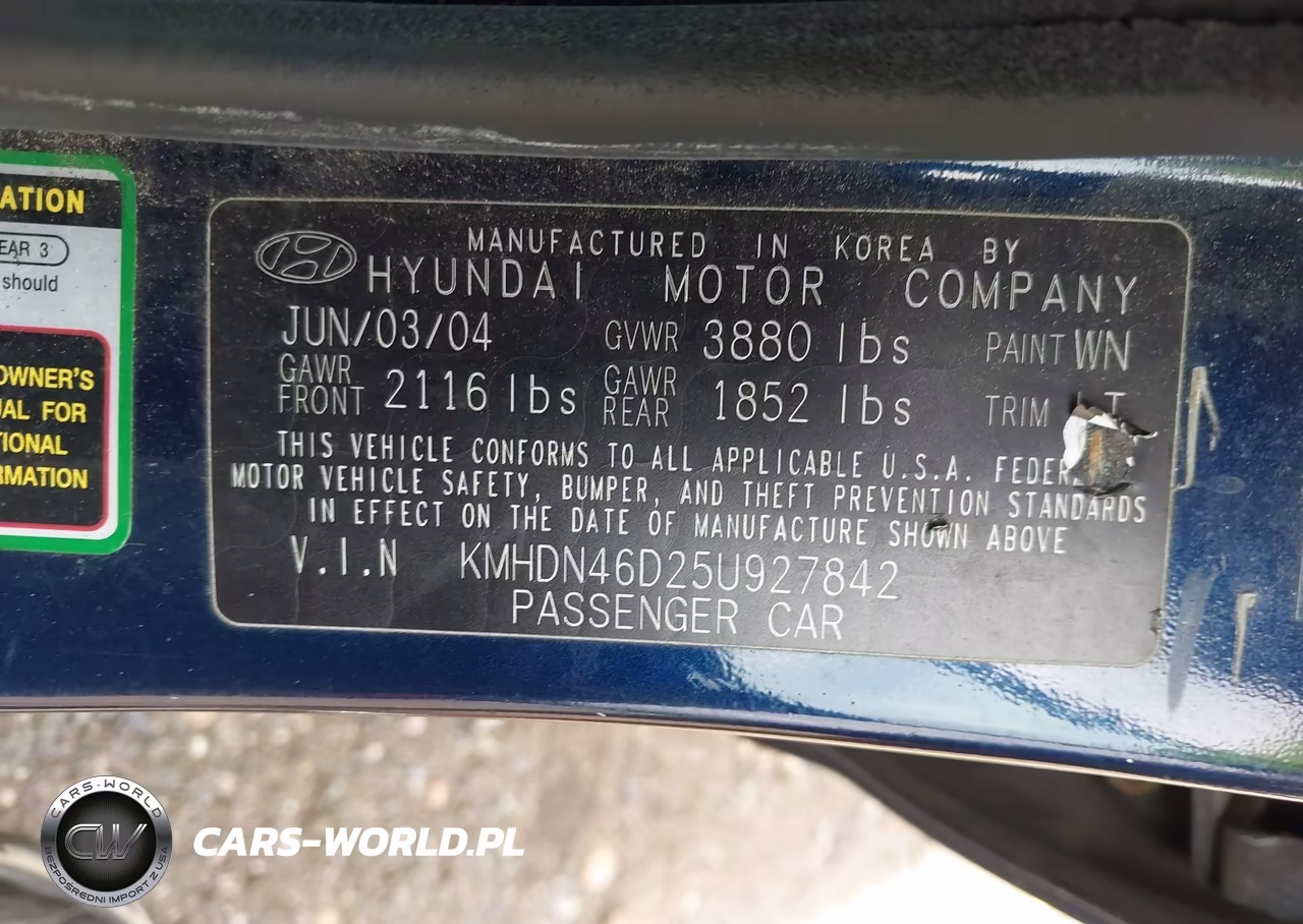 2005 Hyundai Elantra Gls-Gt VIN:KMHDN46D25U927842 - 9