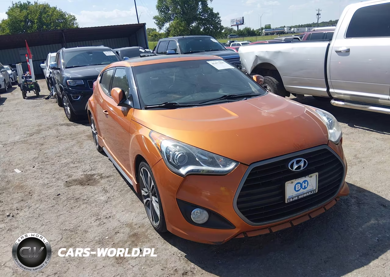 2016 Hyundai Veloster Turbo VIN:KMHTC6AE9GU292568 - 1