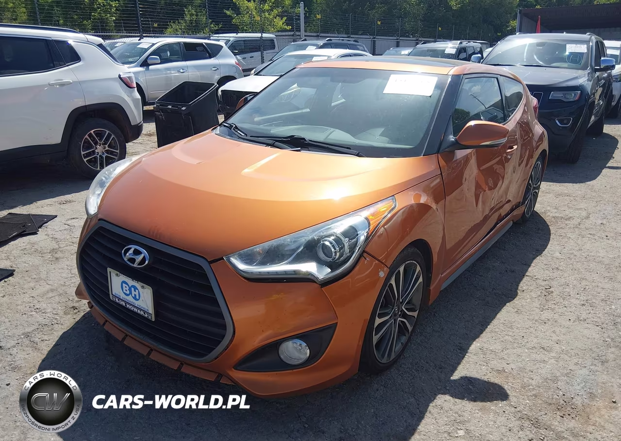 2016 Hyundai Veloster Turbo VIN:KMHTC6AE9GU292568 - 2