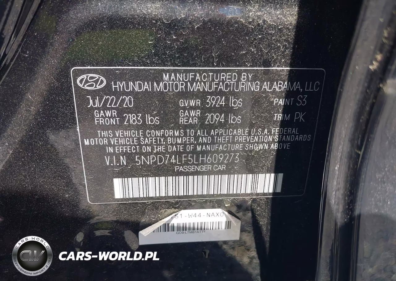2020 Hyundai Elantra Se VIN:5NPD74LF5LH609273 - 9