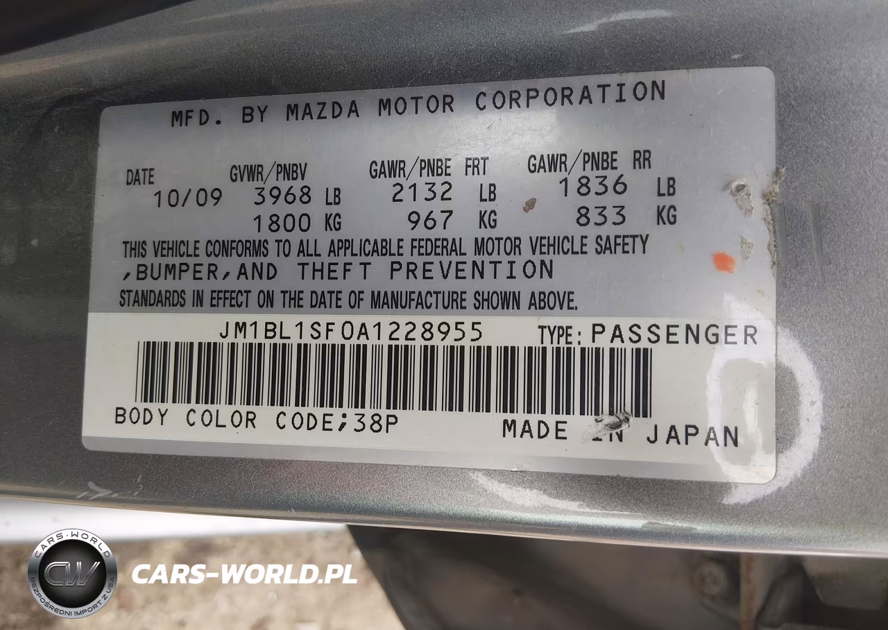 2010 Mazda Mazda3 I Touring VIN:JM1BL1SF0A1228955 - 9