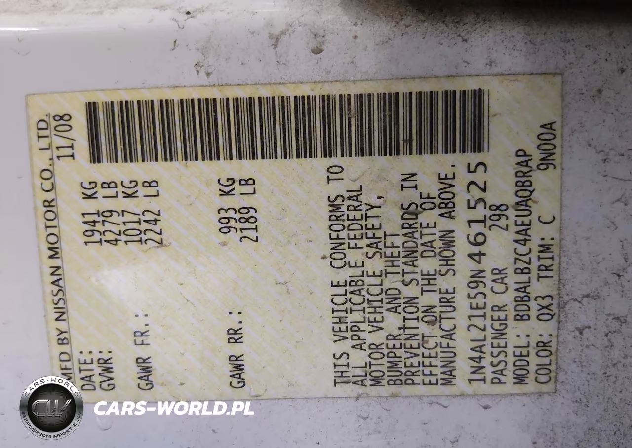 2009 Nissan Altima 2.5 S VIN:1N4AL21E59N461525 - 9