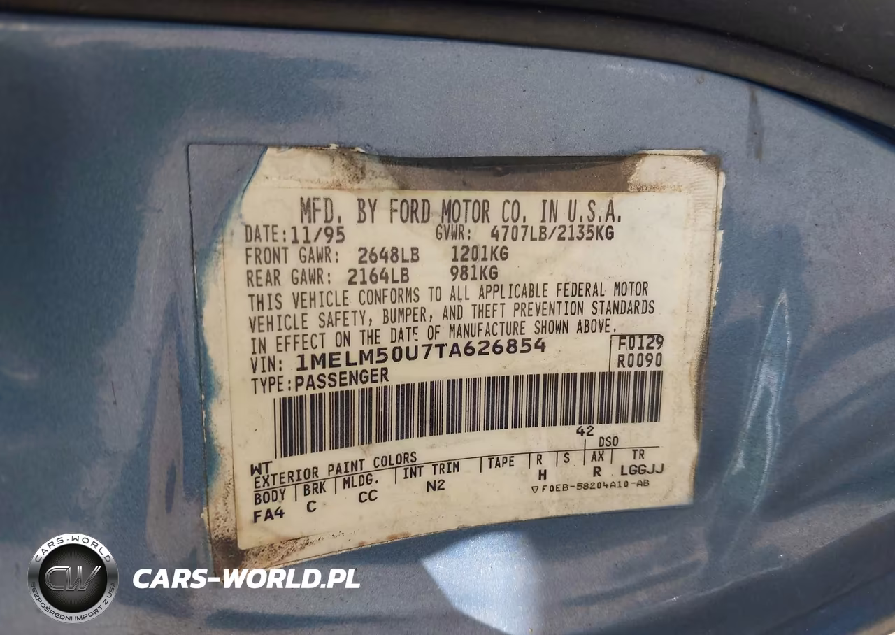 1999 Mercury Sable Ls VIN:1MEFM53S9XG603893 - 9