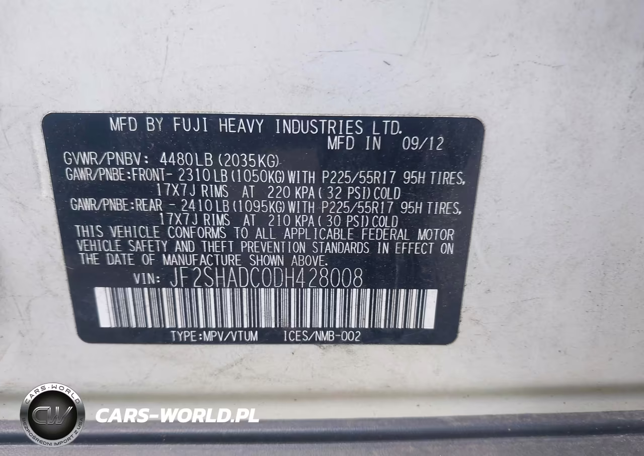 2013 Subaru Forester 2.5X Premium VIN:JF2SHADC0DH428008 - 9