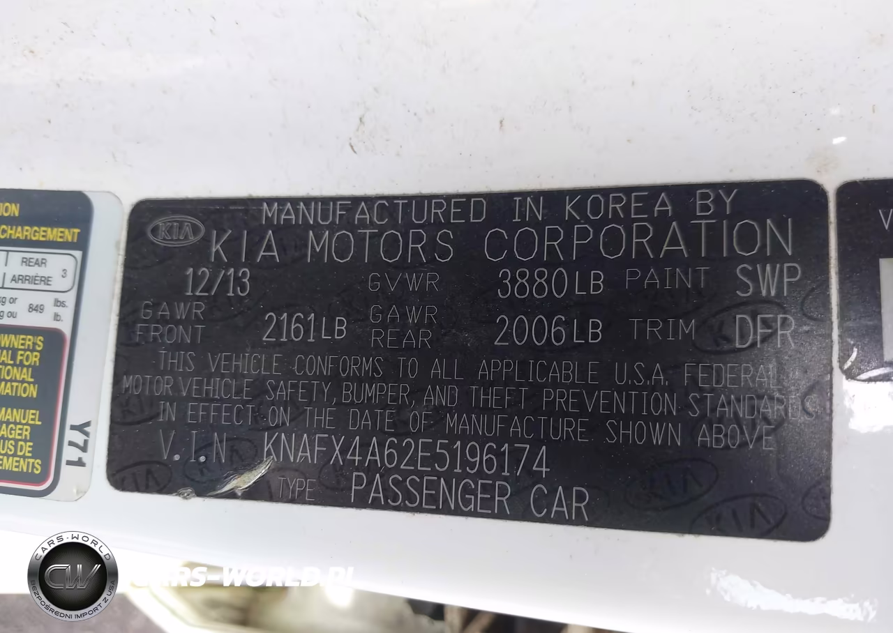 2014 Kia Forte Lx VIN:KNAFX4A62E5196174 - 9