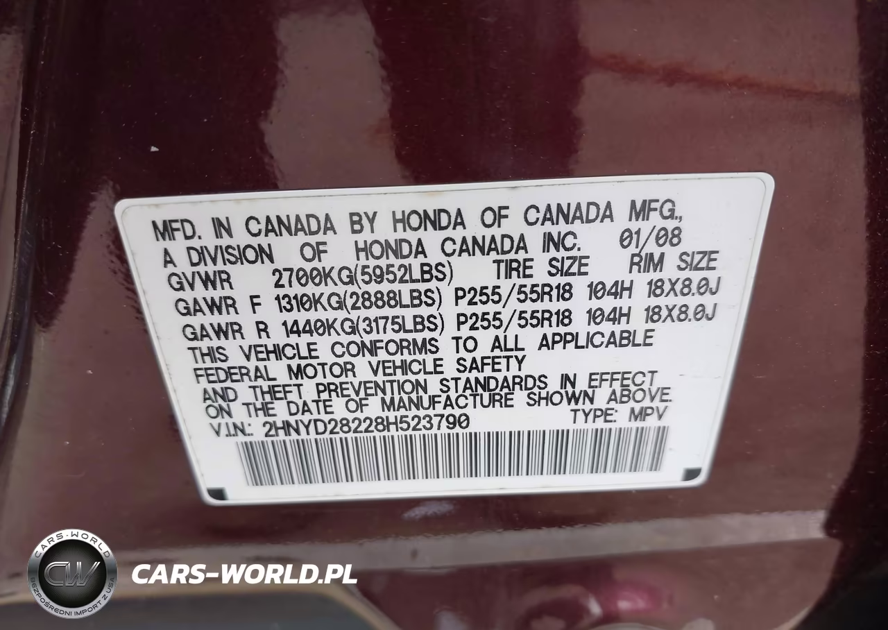 2008 Acura Mdx VIN:2HNYD28228H523790 - 9