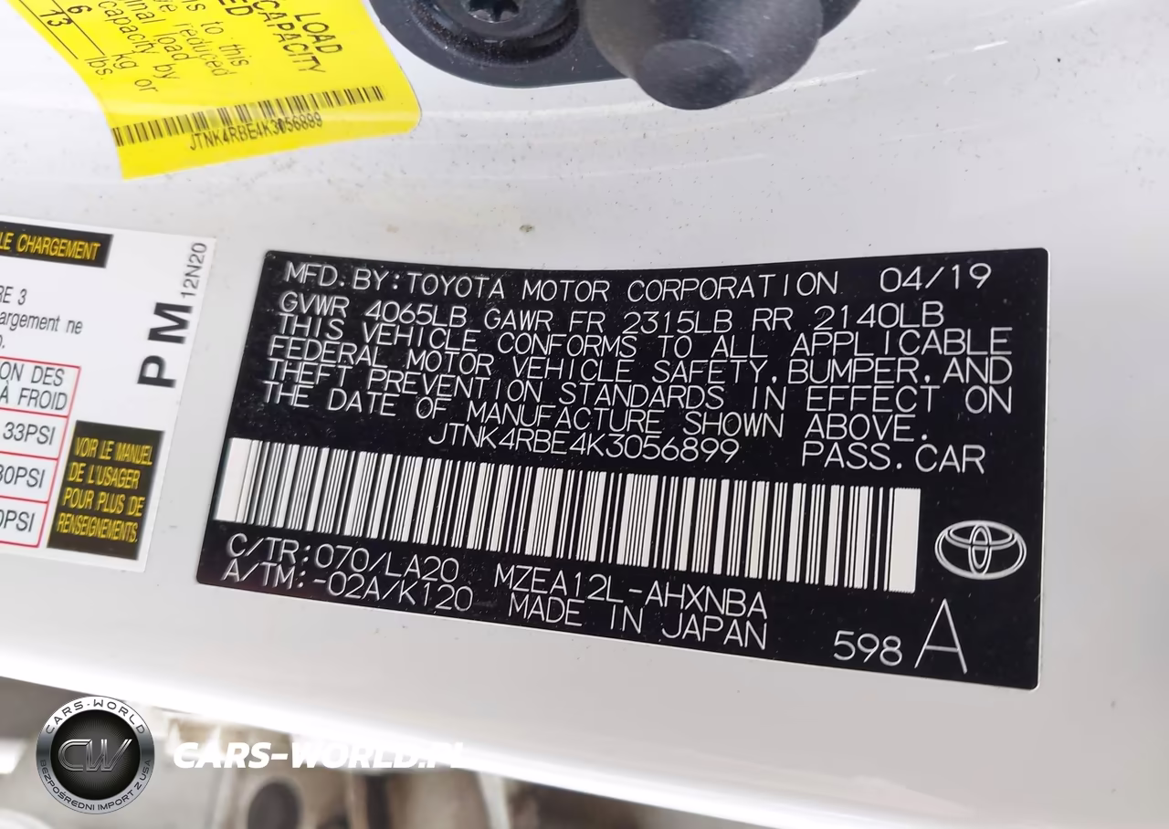 2019 Toyota Corolla Xse VIN:JTNK4RBE4K3056899 - 9