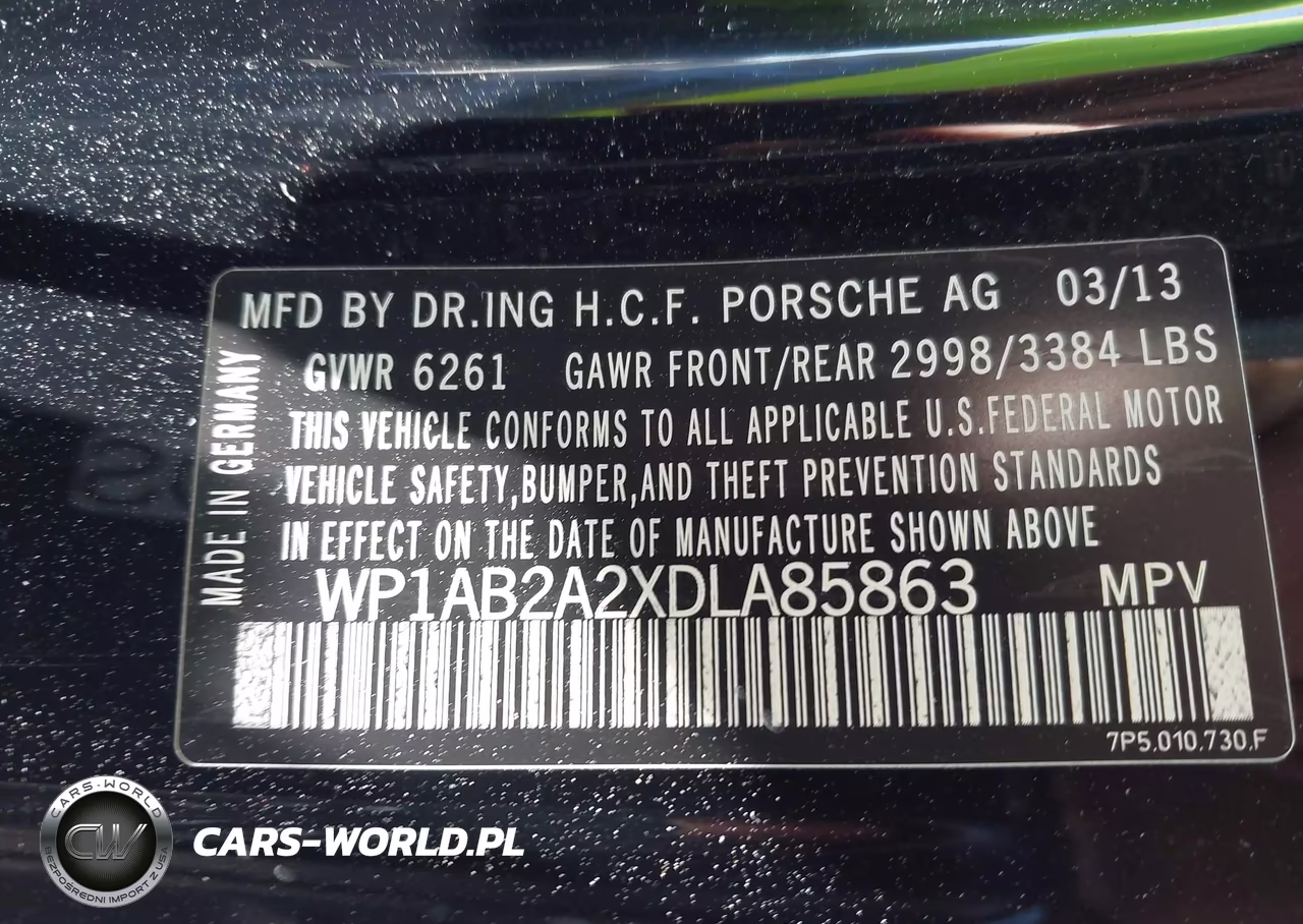 2013 Porsche Cayenne S VIN:WP1AB2A2XDLA85863 - 9