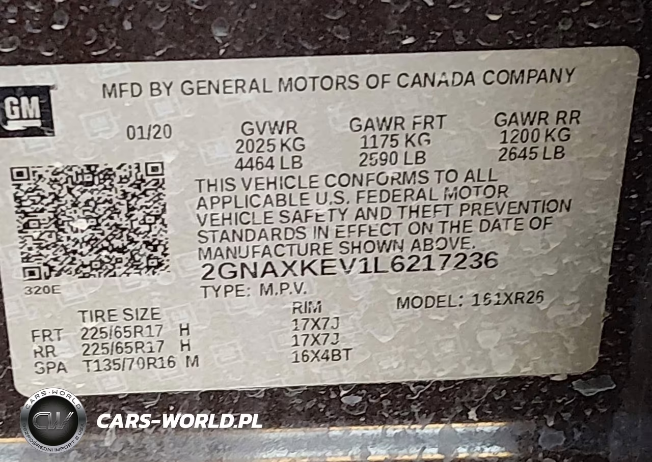 2020 Chevrolet Equinox Fwd Lt 1.5L Turbo VIN:2GNAXKEV1L6217236 - 9