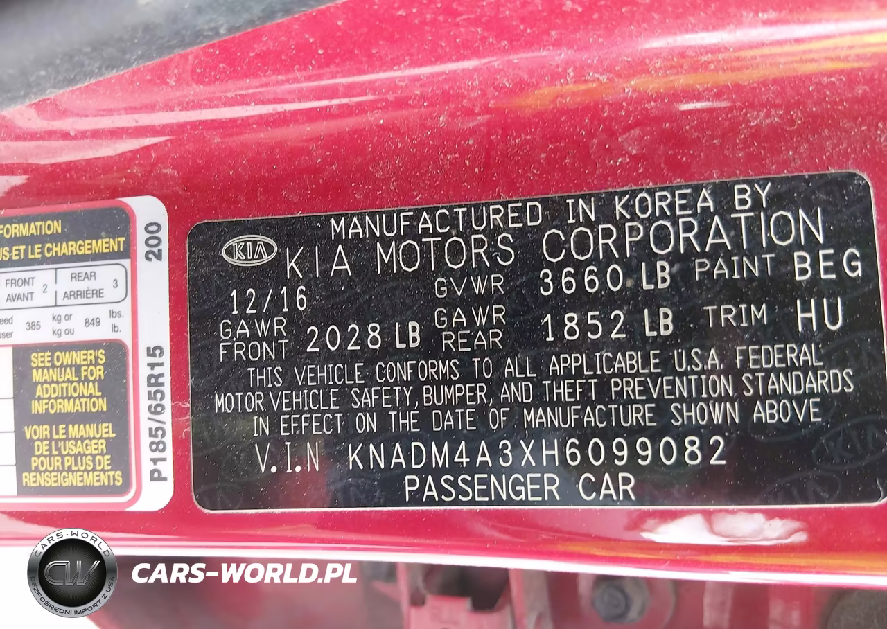 2017 Kia Rio Lx VIN:KNADM4A3XH6099082 - 9