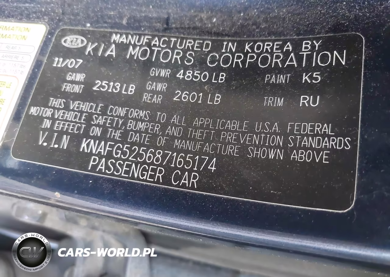 2008 Kia Rondo Lx VIN:KNAFG525687165174 - 9