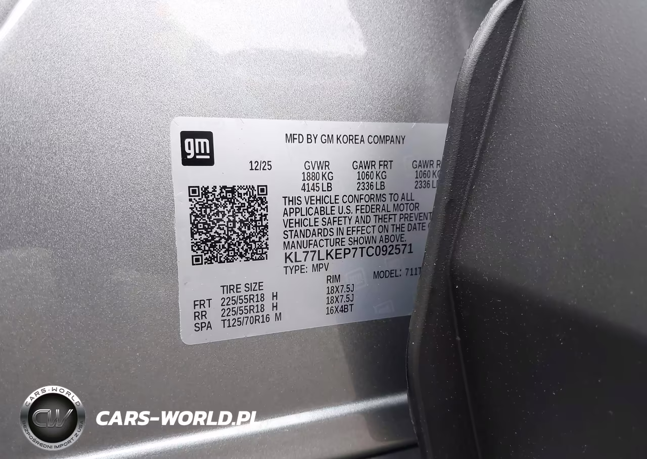 2026 Chevrolet Trax Fwd Activ VIN:KL77LKEP7TC092571 - 9