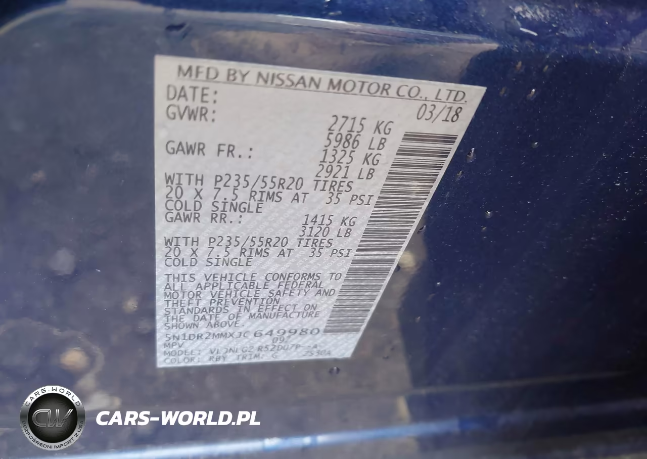 2018 Nissan Pathfinder Sl VIN:5N1DR2MMXJC649980 - 9