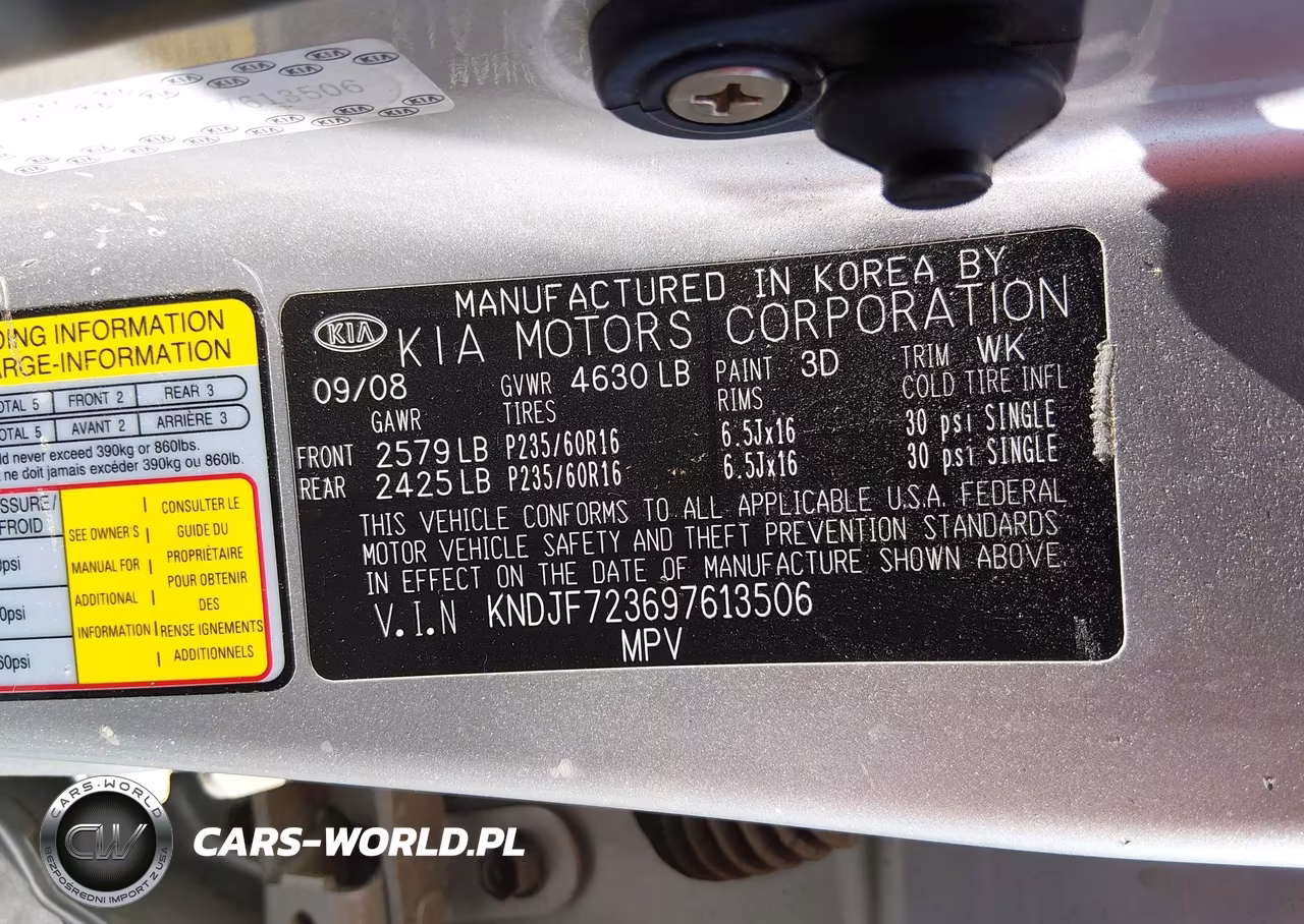 2009 Kia Sportage Ex V6 VIN:KNDJF723697613506 - 9