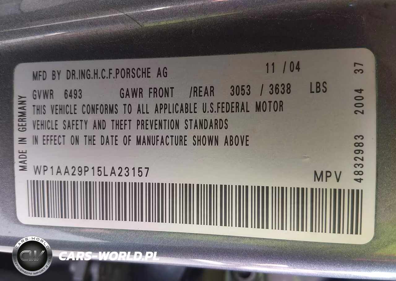 2005 Porsche Cayenne VIN:WP1AA29P15LA23157 - 9