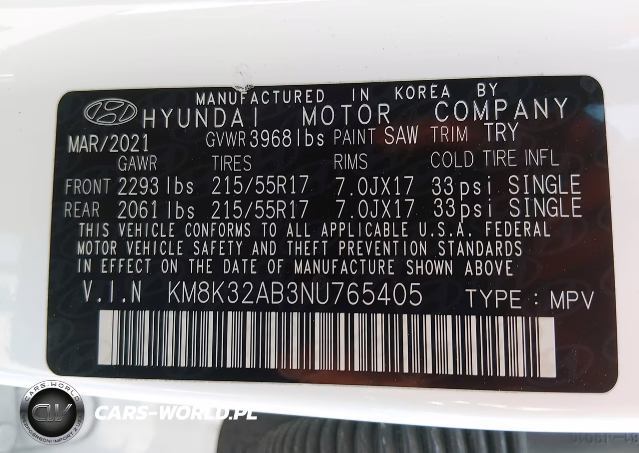 2022 Hyundai Kona Sel VIN:KM8K32AB3NU765405 - 9