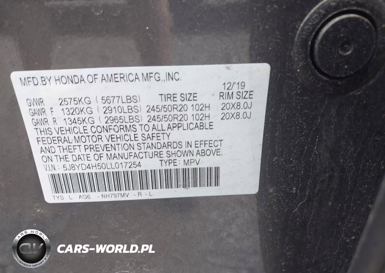 2020 Acura Mdx Technology Package VIN:5J8YD4H50LL017254 - 9