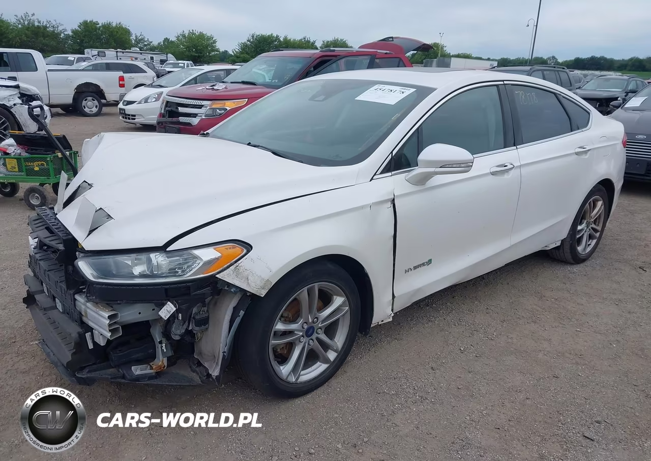 2015 Ford Fusion Hybrid Titanium VIN:3FA6P0RU6FR193815 - 2