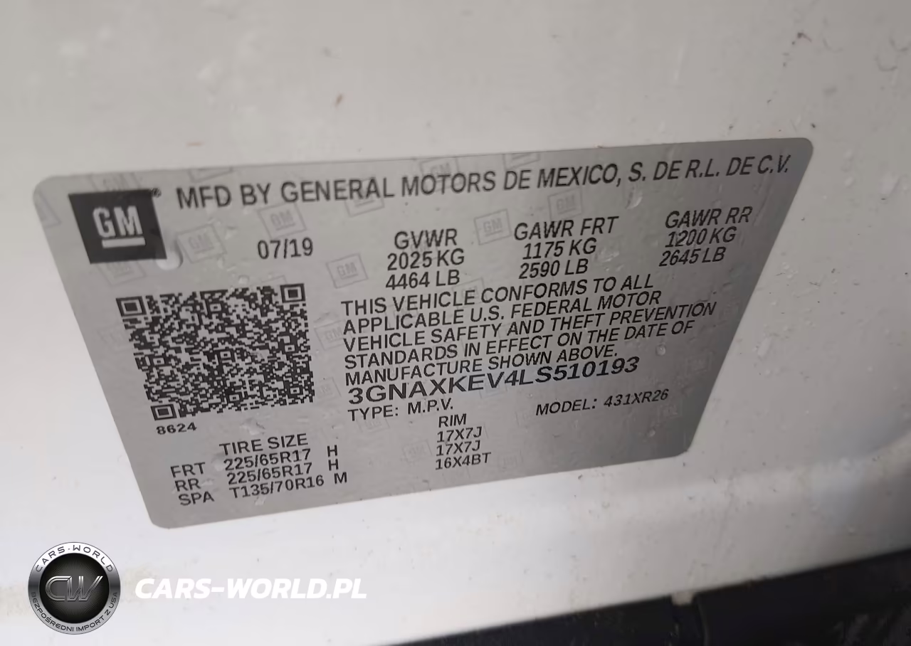 2020 Chevrolet Equinox Fwd Lt 1.5L Turbo VIN:3GNAXKEV4LS510193 - 9