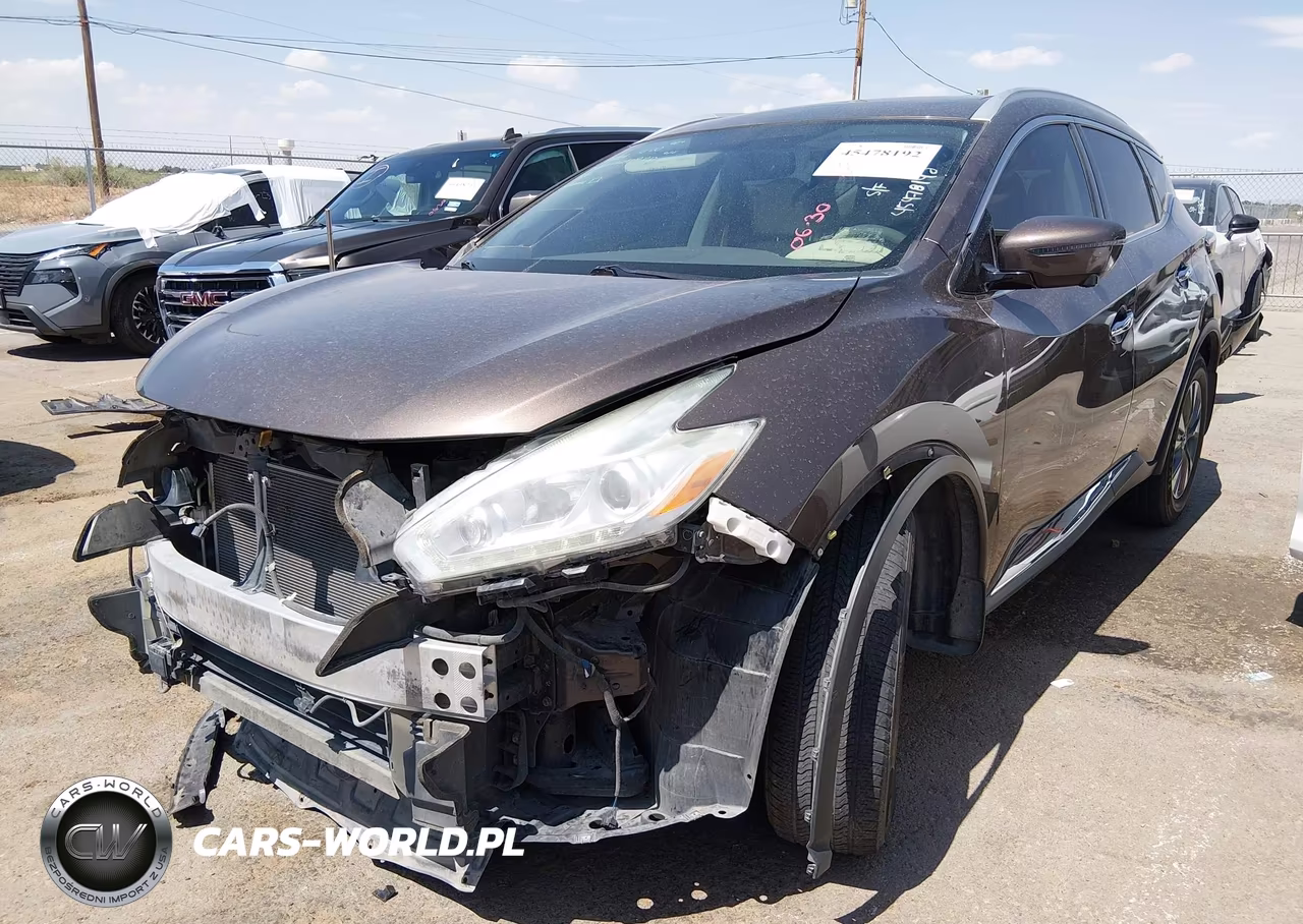 2017 Nissan Murano Sl VIN:5N1AZ2MG4HN121332 - 2