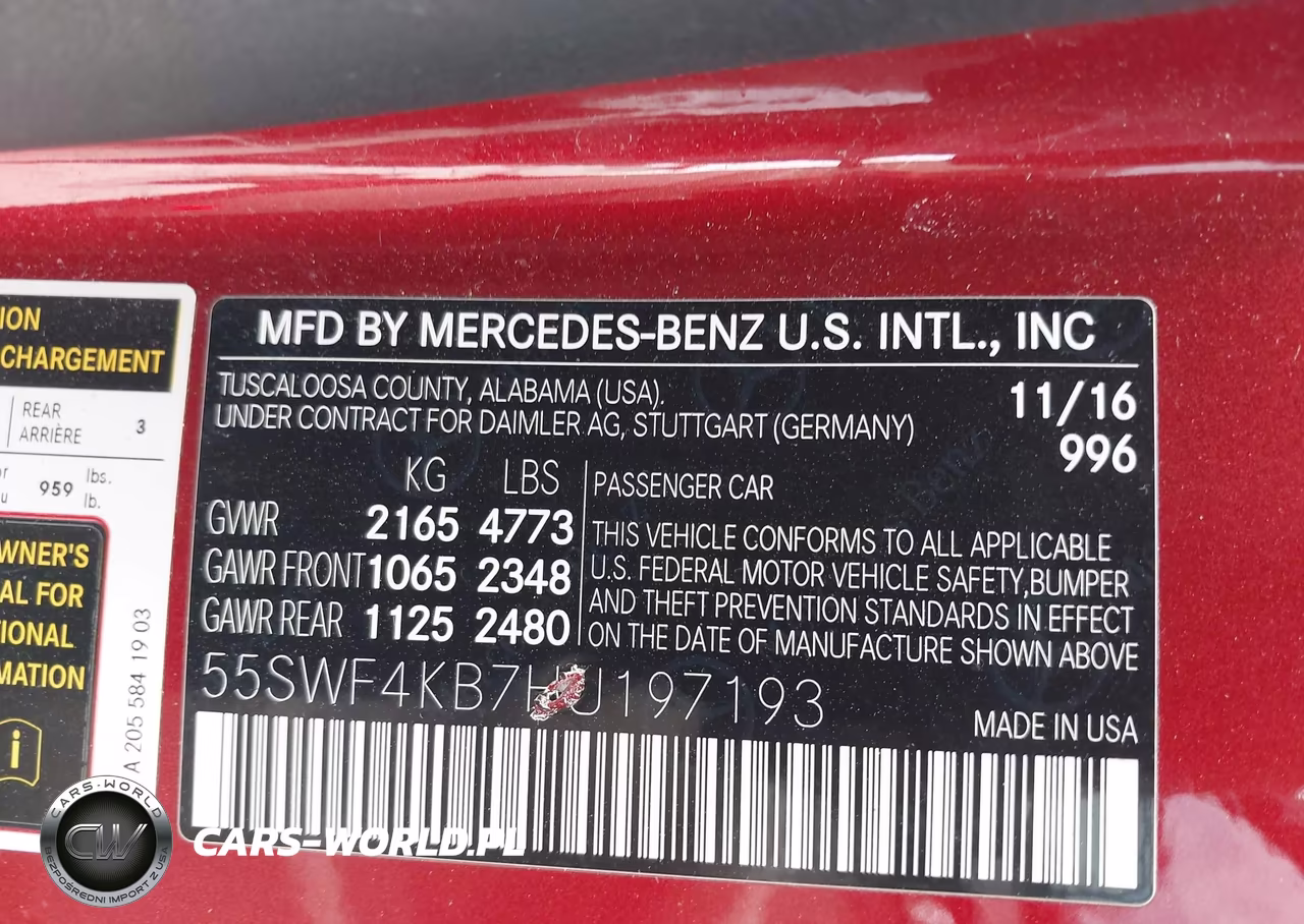 2017 Mercedes-Benz C 300 4Matic VIN:55SWF4KB7HU197193 - 9