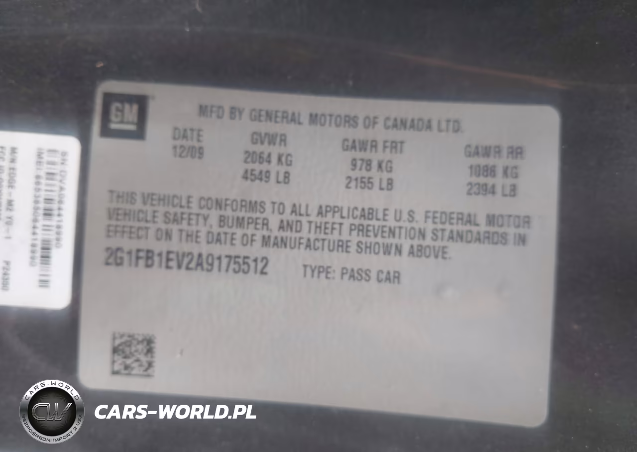 2010 Chevrolet Camaro 1Lt VIN:2G1FB1EV2A9175512 - 9