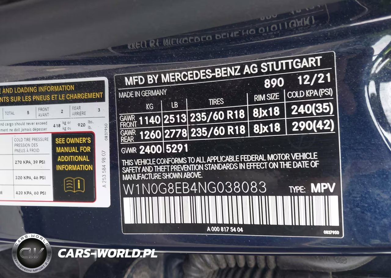 2022 Mercedes-Benz Glc 300 4Matic Suv VIN:W1N0G8EB4NG038083 - 9