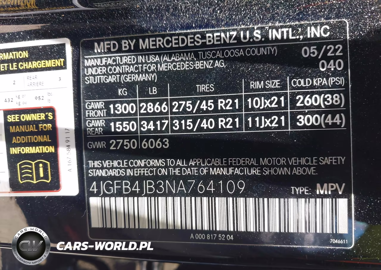 2022 Mercedes-Benz Gle 350 VIN:4JGFB4JB3NA764109 - 9