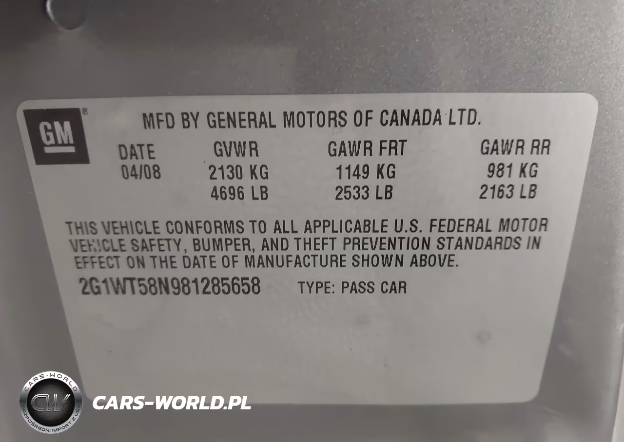 2008 Chevrolet Impala Lt VIN:2G1WT58N981285658 - 9